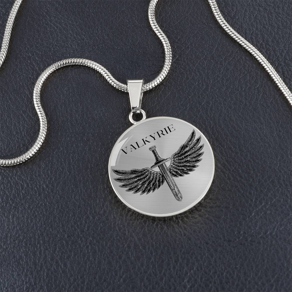 Valkyrie Acotar Graphic Circle Necklace Gift