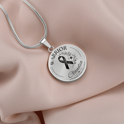 Cancer Engraved Graphic Necklace for Her