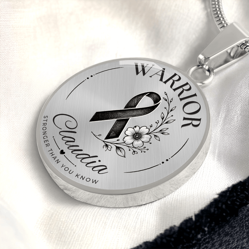 Cancer Engraved Graphic Necklace for Her