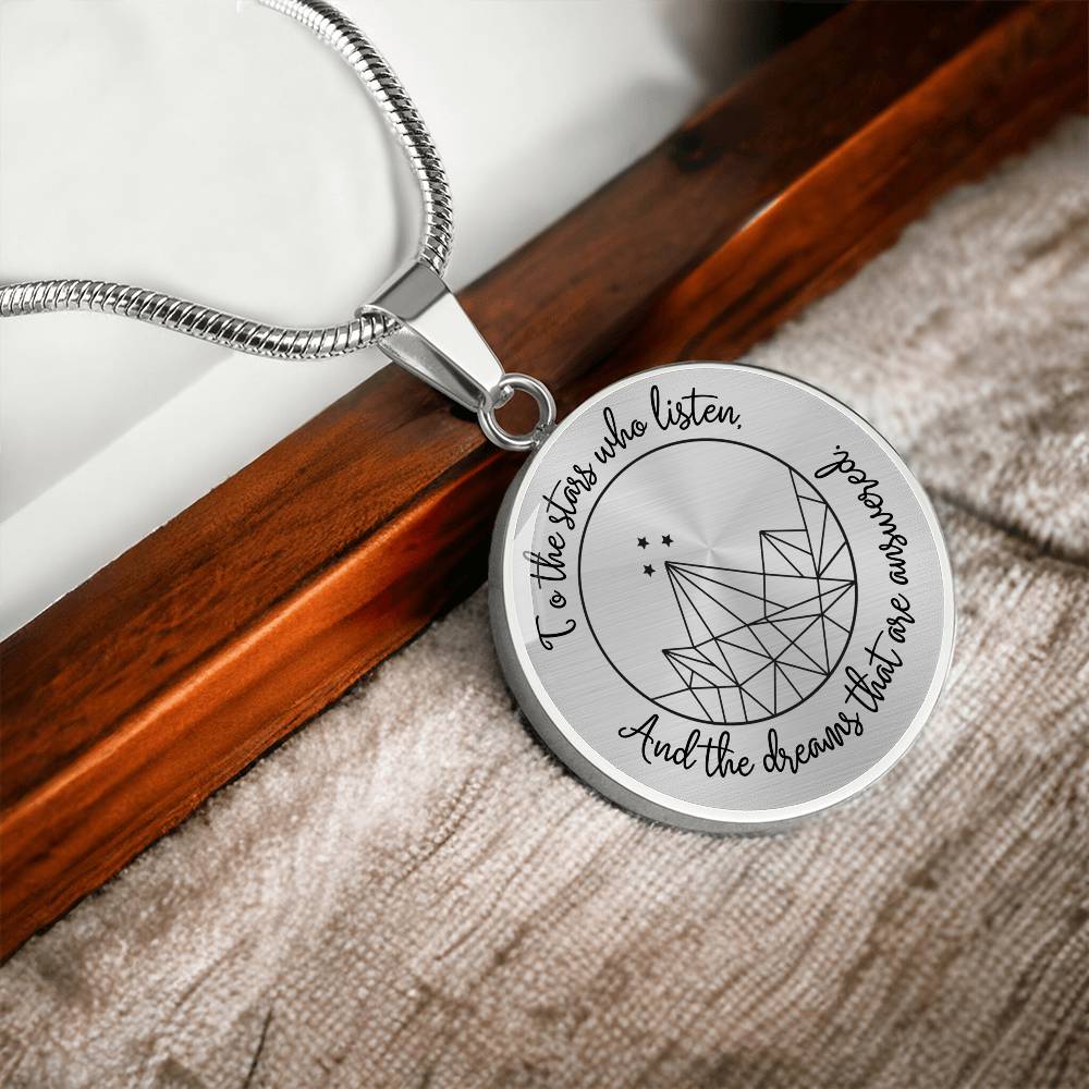 Acotar Graphic Circle Necklace Gift