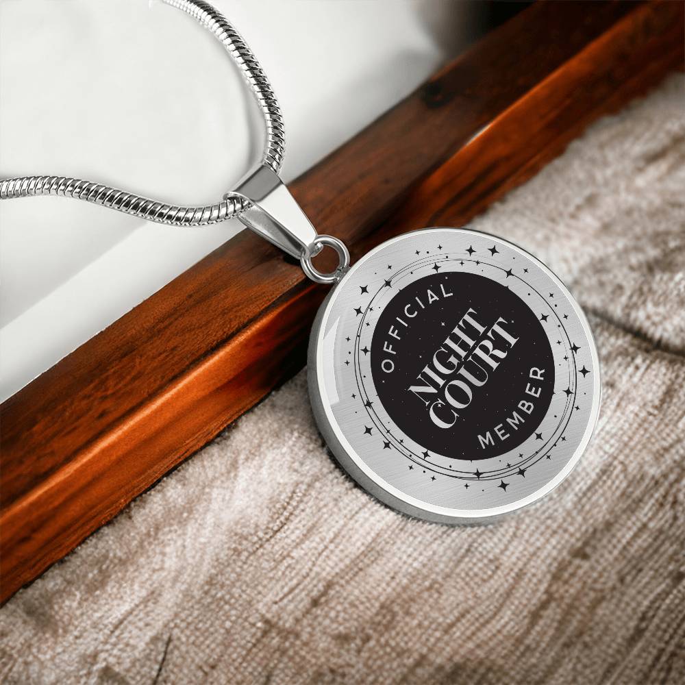 Night Court Acotar Graphic Circle Necklace Gift