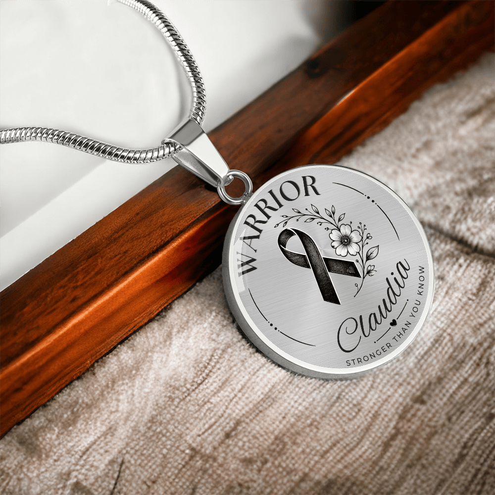 Cancer Engraved Graphic Necklace for Her