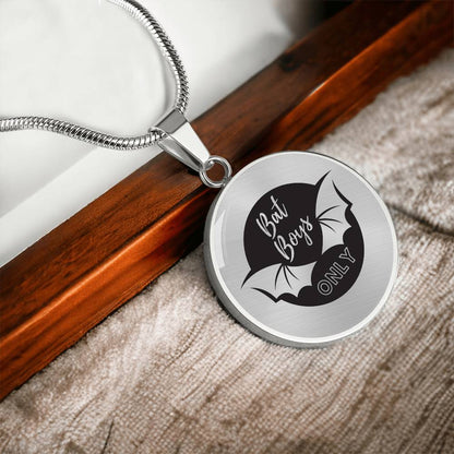 Bat Boys Acotar Graphic Circle Necklace Gift