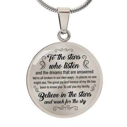 To the Stars who listen Acotar Engraved Graphic Necklace Gift for Her