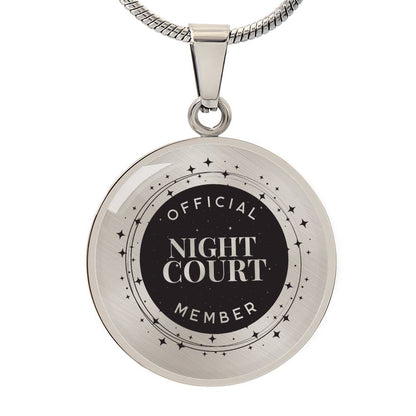 Night court Acotar Graphic Circle Necklace Gift