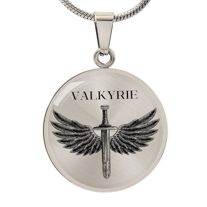 Valkyrie Acotar Graphic Circle Necklace Gift