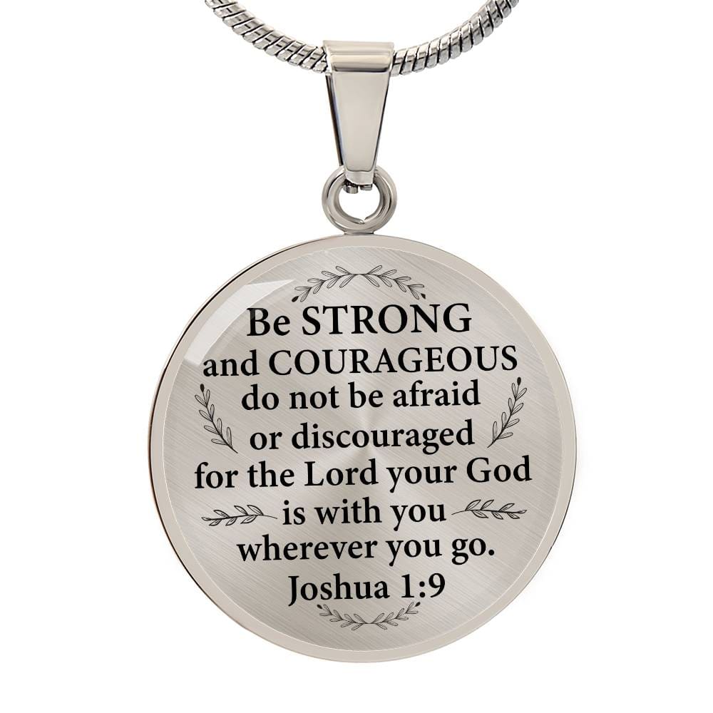 Engravig Bible Verse Encouragement  Necklace