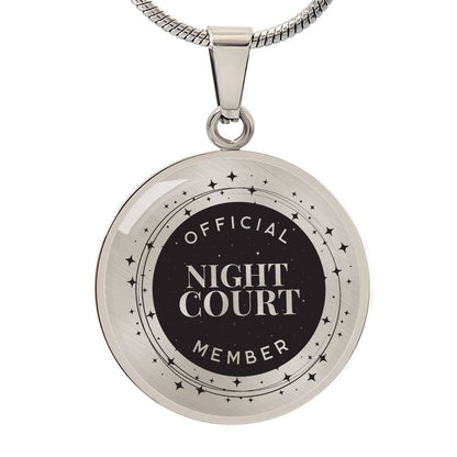 Night Court Acotar Graphic Circle Necklace Gift