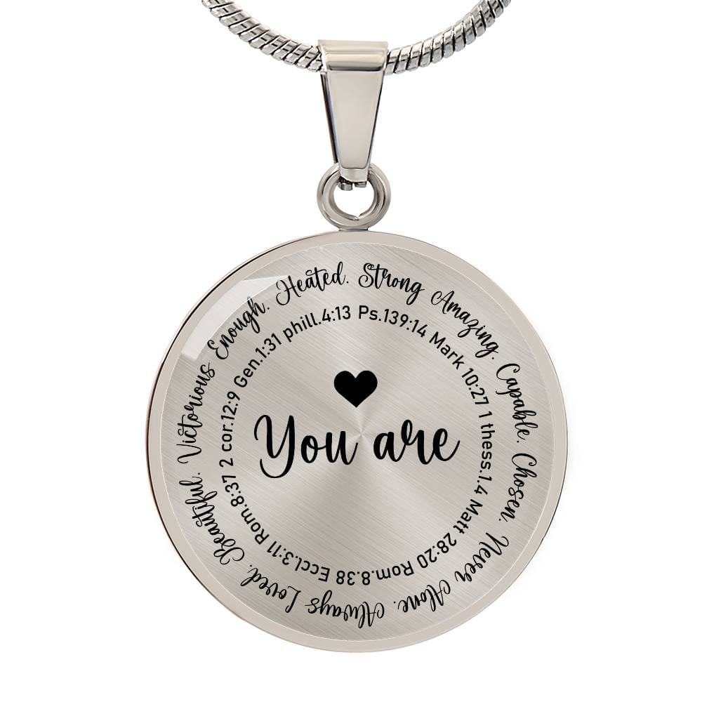 Personalized Engraving You Are Enough Necklace For Her