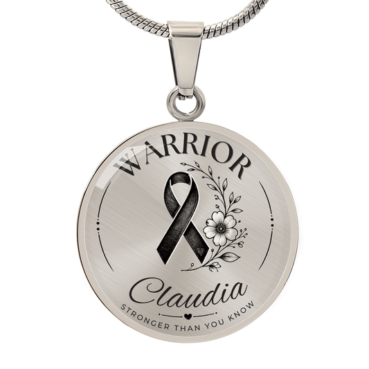 Cancer Engraved Graphic Necklace for Her