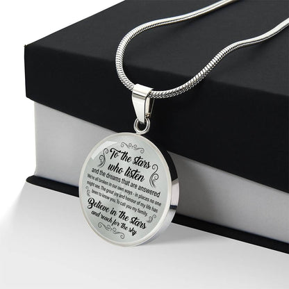 To the Stars who listen Acotar Engraved Graphic Necklace Gift for Her