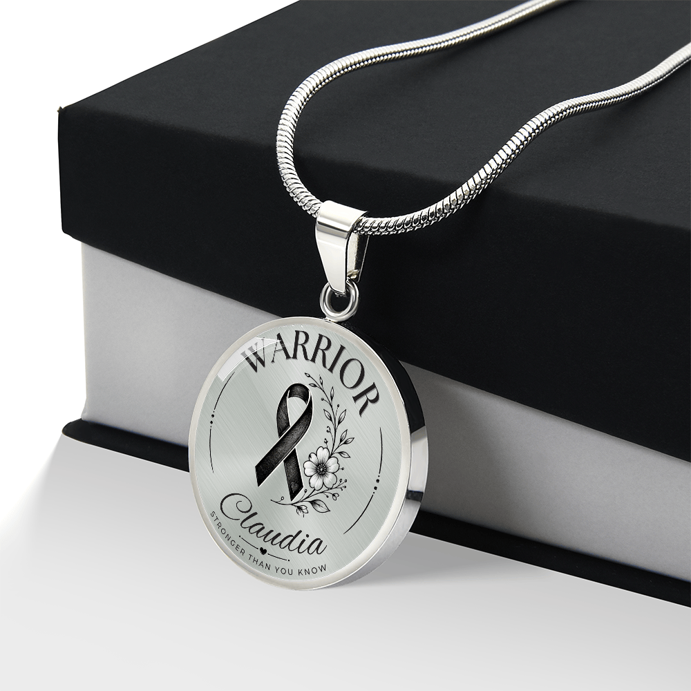 Cancer Engraved Graphic Necklace for Her