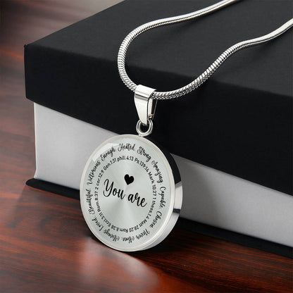 Personalized Engraving You Are Enough Necklace For Her