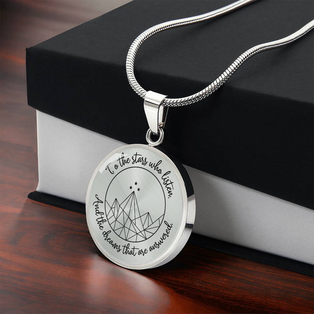 Acotar Graphic Circle Necklace Gift