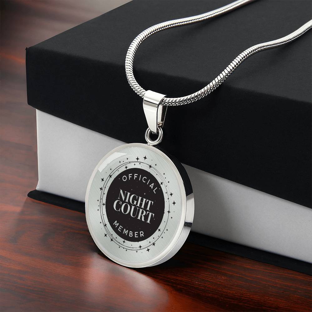 Night court Acotar Graphic Circle Necklace Gift