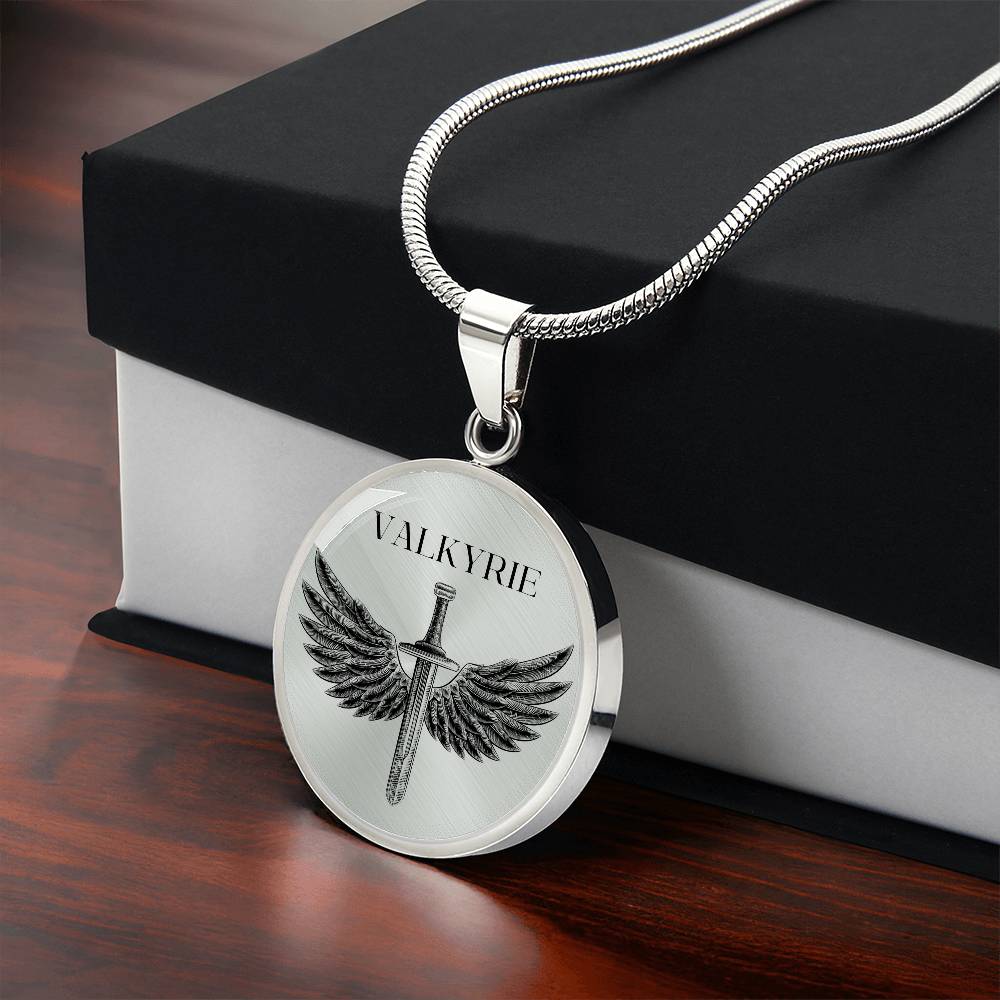 Valkyrie Acotar Graphic Circle Necklace Gift