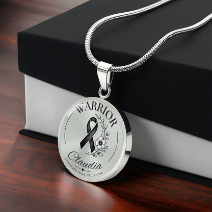 Cancer Engraved Graphic Necklace for Her