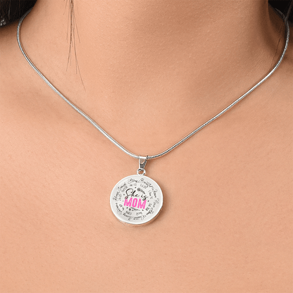 Personalized Bible verse Mom Graphic Necklace Gift