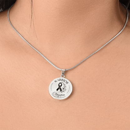 Cancer Engraved Graphic Necklace for Her