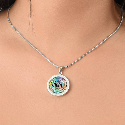 Best Mom Ever Engraved Graphic Necklace