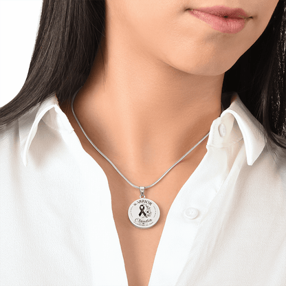 Cancer Engraved Graphic Necklace for Her