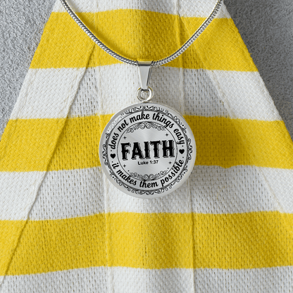 Faith Graphic Necklace For Daughter Granddaughter