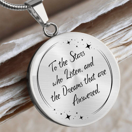 Acotar Graphic Circle Necklace Gift