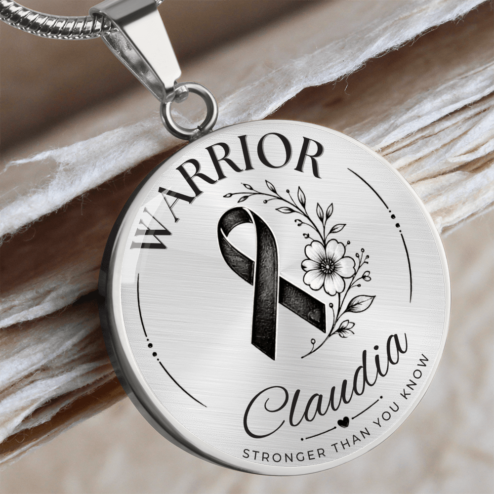 Cancer Engraved Graphic Necklace for Her
