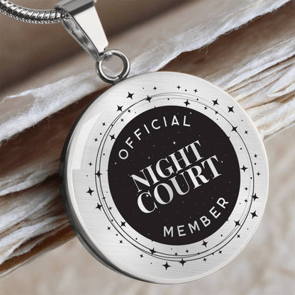 Night Court Acotar Graphic Circle Necklace Gift