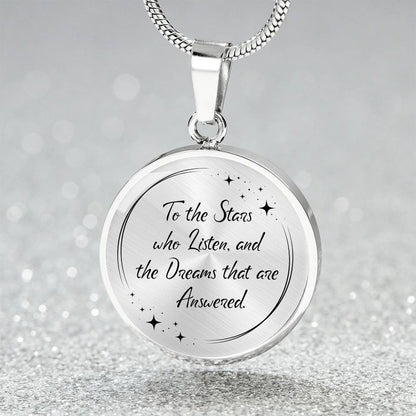 Acotar Graphic Circle Necklace Gift