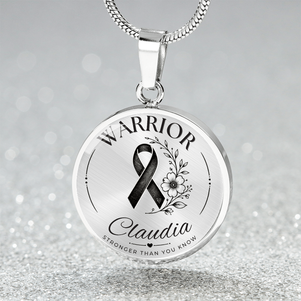 Cancer Engraved Graphic Necklace for Her