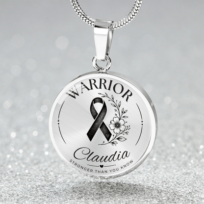 Cancer Engraved Graphic Necklace for Her