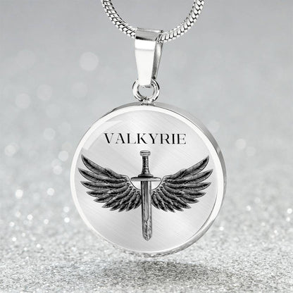 Valkyrie Acotar Graphic Circle Necklace Gift