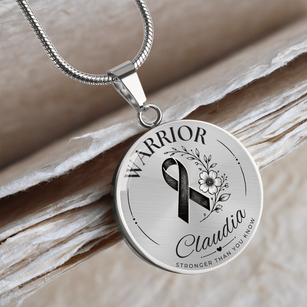 Cancer Engraved Graphic Necklace for Her