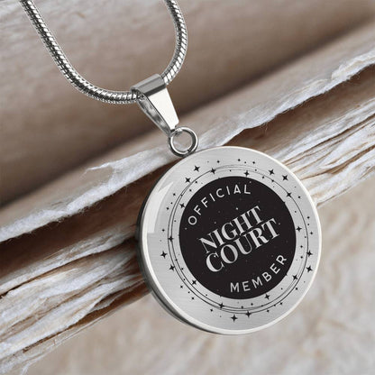 Night Court Acotar Graphic Circle Necklace Gift