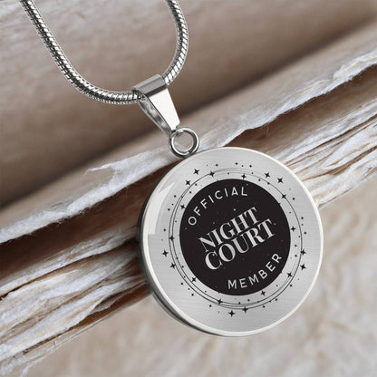 Night court Acotar Graphic Circle Necklace Gift