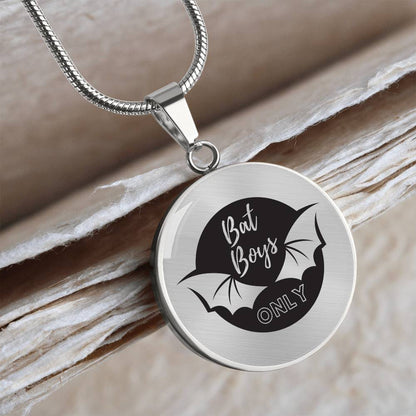 Bat Boys Acotar Graphic Circle Necklace Gift