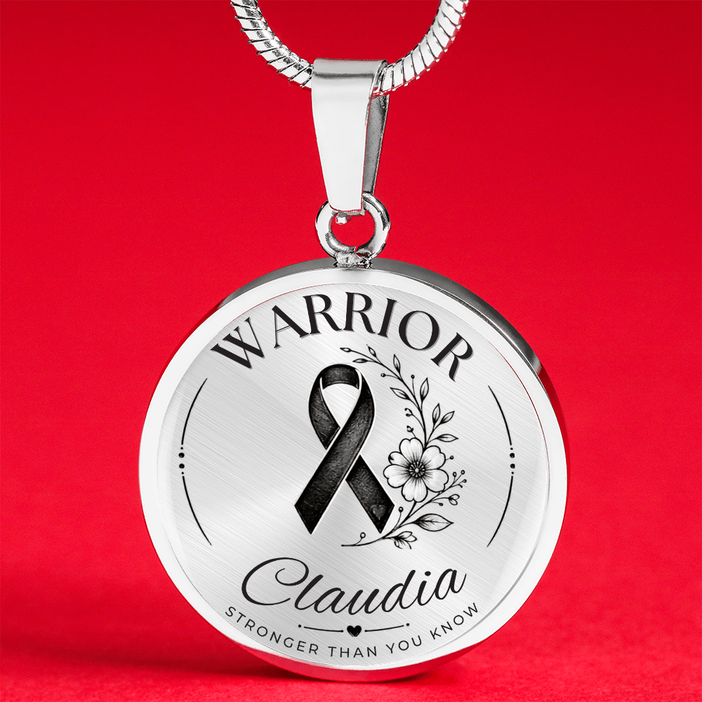 Cancer Engraved Graphic Necklace for Her