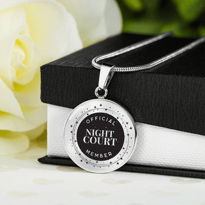 Night Court Acotar Graphic Circle Necklace Gift