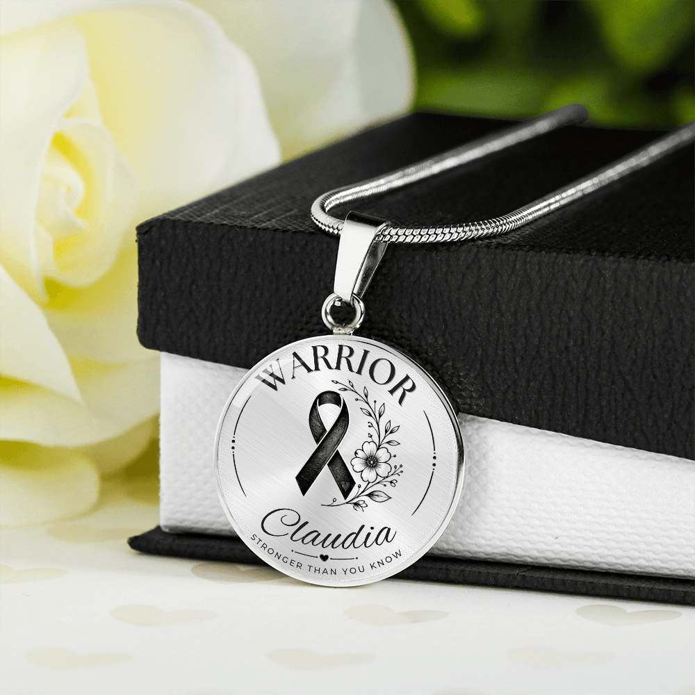 Cancer Engraved Graphic Necklace for Her