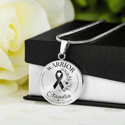 Cancer Engraved Graphic Necklace for Her
