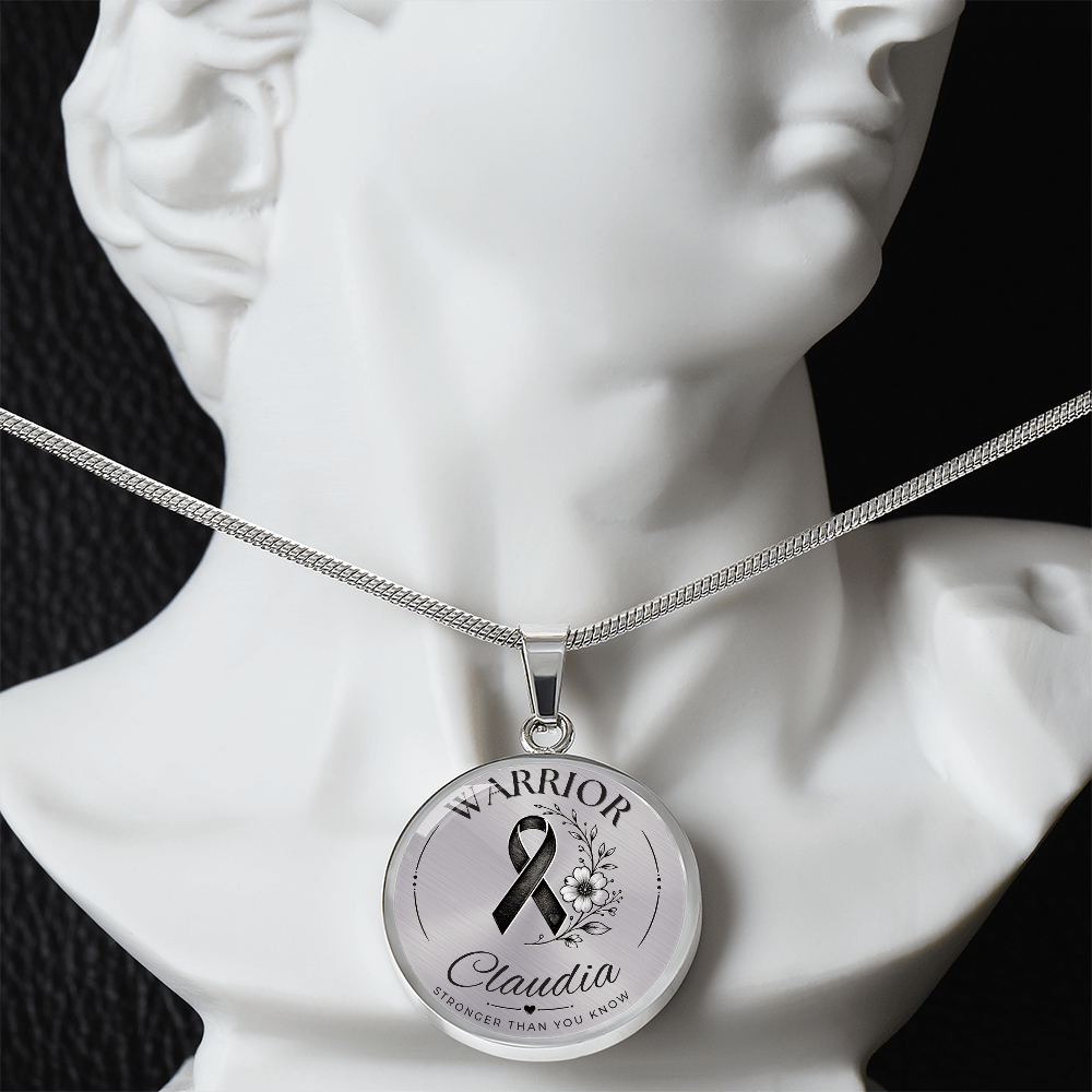 Cancer Engraved Graphic Necklace for Her