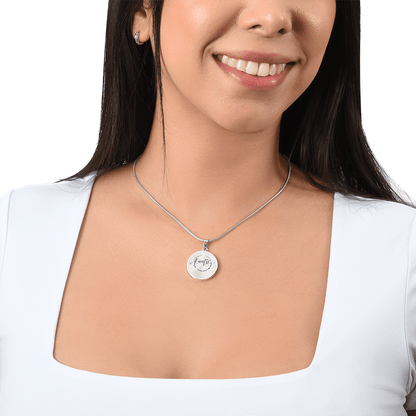 Auntie Engraved Graphic Necklace Gift