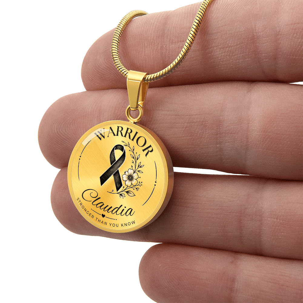 Cancer Engraved Graphic Necklace for Her