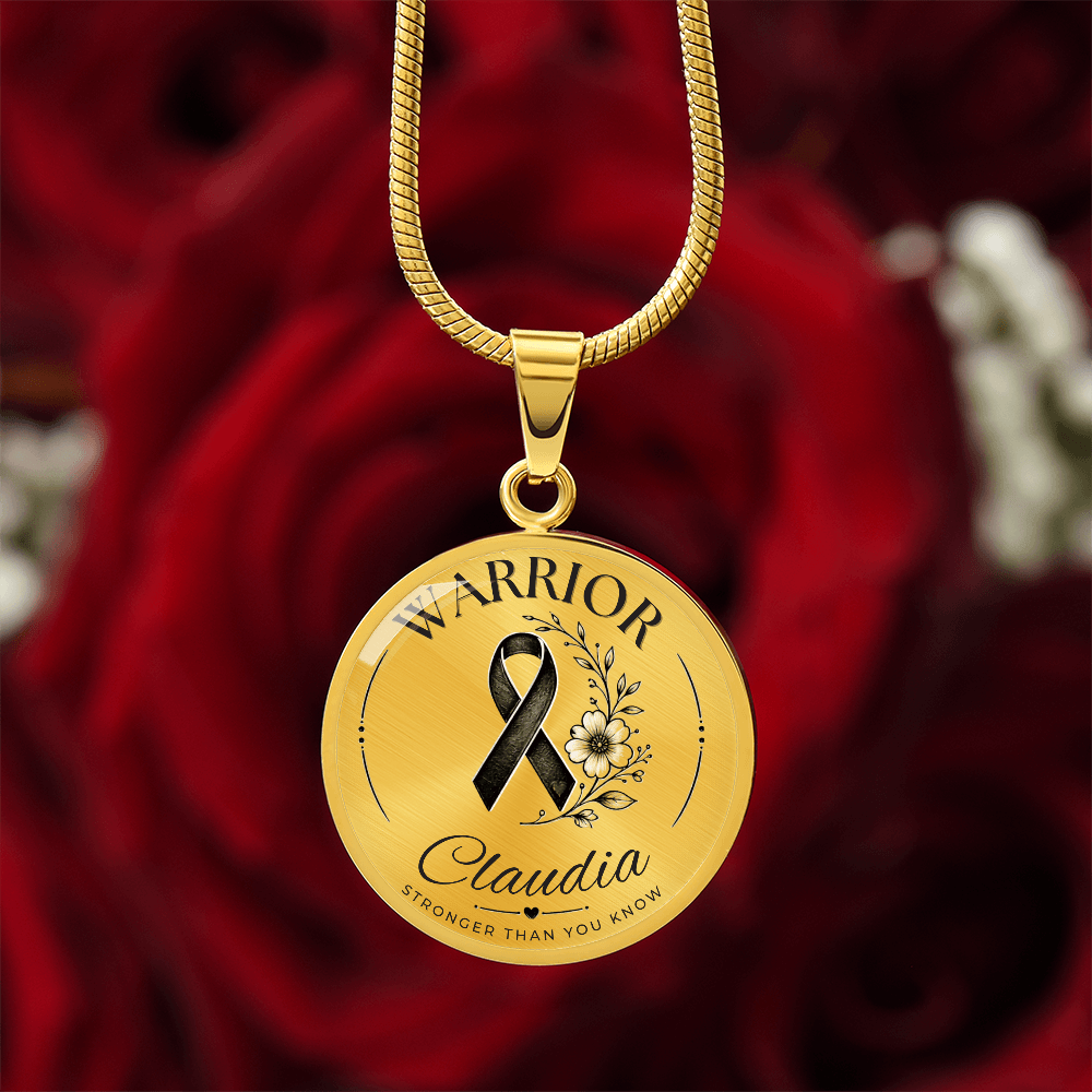 Cancer Engraved Graphic Necklace for Her
