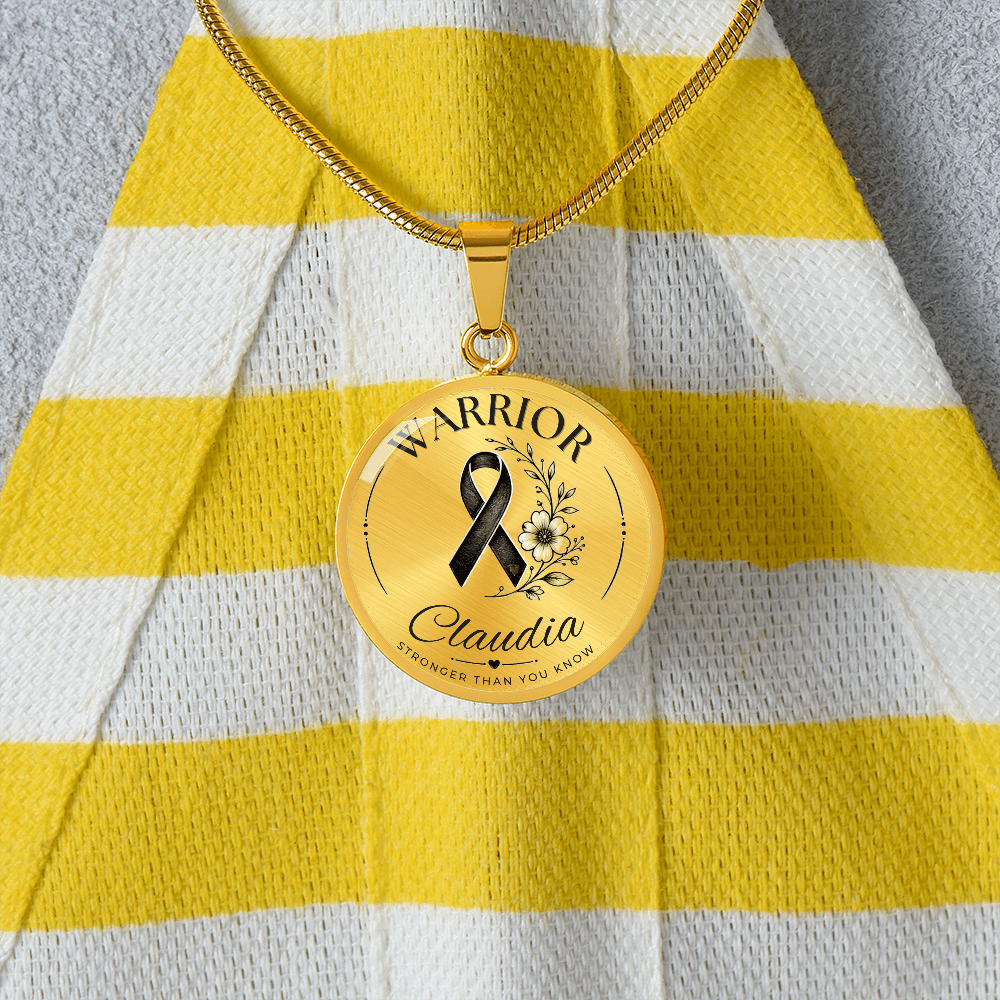Cancer Engraved Graphic Necklace for Her
