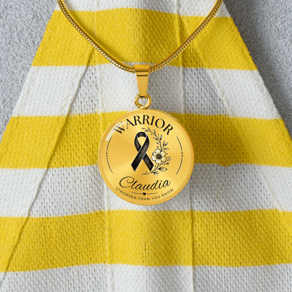 Cancer Engraved Graphic Necklace for Her