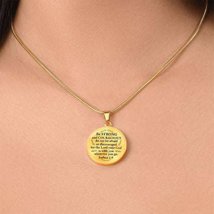 Engravig Bible Verse Encouragement  Necklace