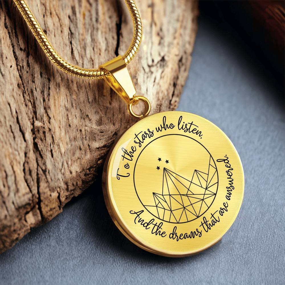 Acotar Graphic Circle Necklace Gift