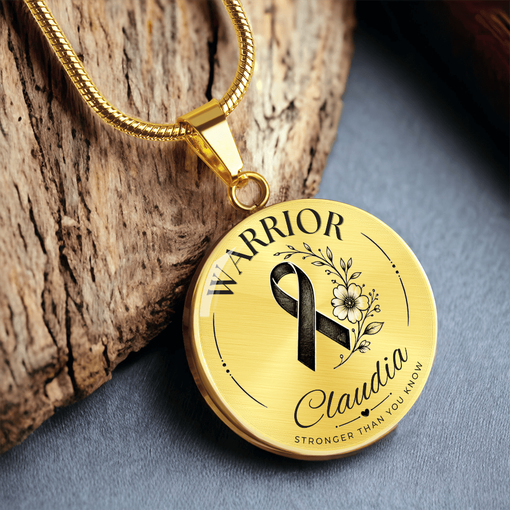 Cancer Engraved Graphic Necklace for Her